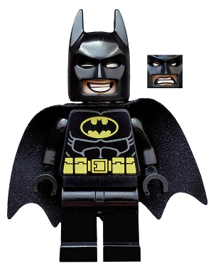 TLM090 -  Batman - Dual Sided Head Grin and Angry Face (Type 2 Cowl)
