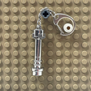 Silver Bricksaber Keychain