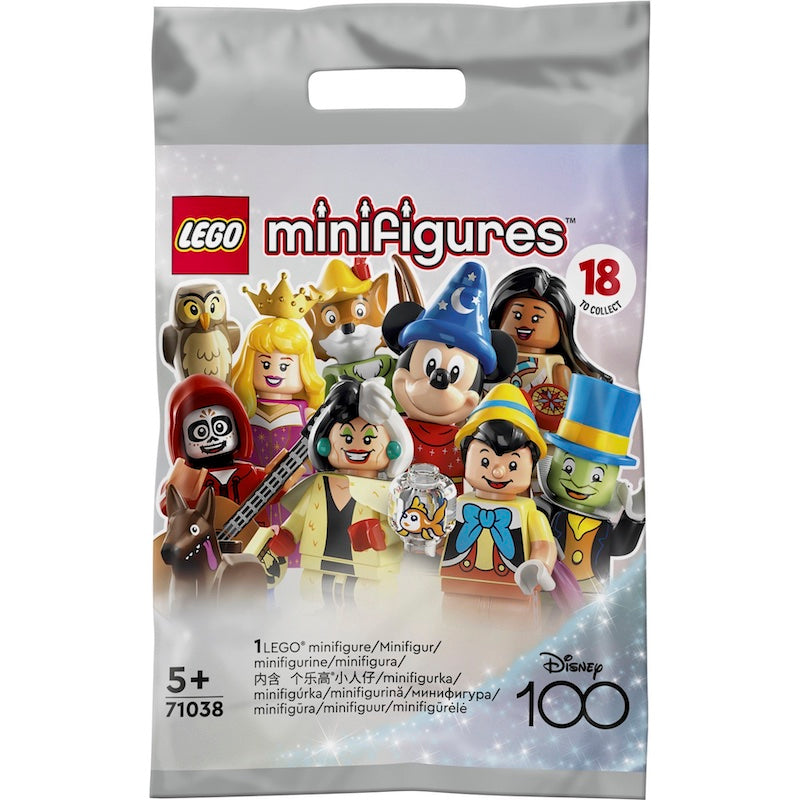 71038 Collectable Minifigures Disney 100 Series {Random Bag}