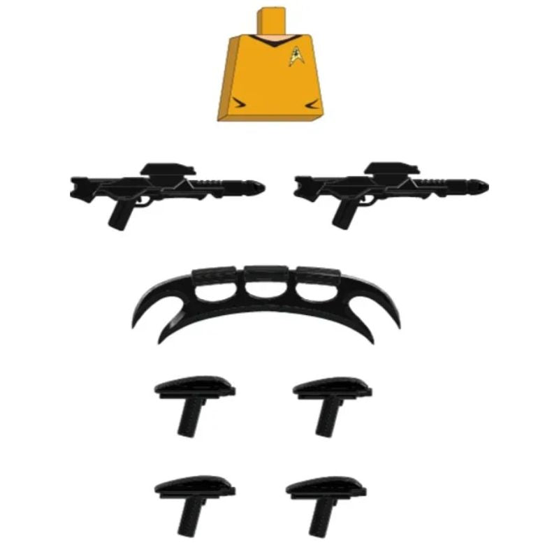 Space Trek Black Weapons Pack - BigKidBrix