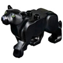 bb0787c01pb01 Black Cat, Large (Panther) with Lime Eyes and Dark Bluish Gray Nose Pattern