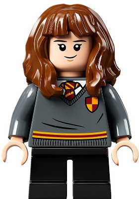 HP272 Hermione Granger, Gryffindor Sweater with Crest, Black Short Legs