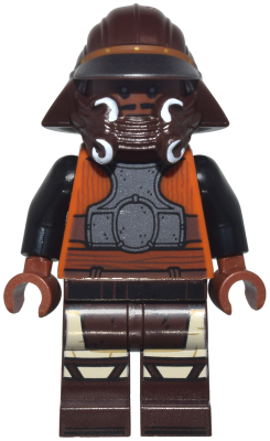 SW1369 Lando Calrissian - Skiff Guard, Dark Brown Printed Legs