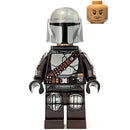 SW1258 The Mandalorian / Din Djarin / 'Mando' - Silver Beskar Armor, Jet Pack, Helmet with Top Lines