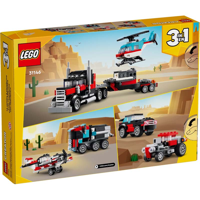 31146 Flatbed Truck with Helicopter