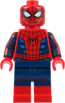 SH1134: Spider-Man - Suit with Dark Azure Highlights, Printed Dark Blue Arms, Red Boots