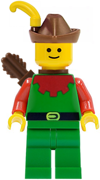 CAS140A Forestman - Red, Brown Hat, Yellow Feather, Quiver (Pre-Owned)