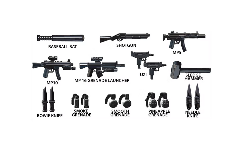 Modern Weapons Black Pack 2 - BigKidBrix