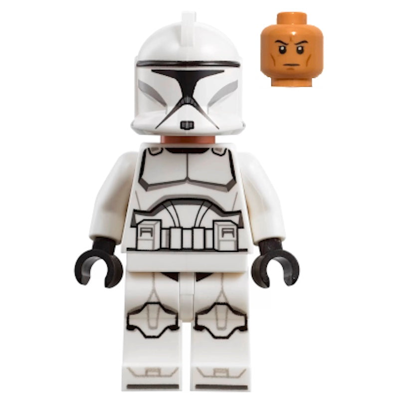 SW1189 Clone Trooper (Phase 1) - Nougat Head, Printed Legs and Boots