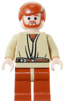 SW0152 Obi-Wan Kenobi - Light Nougat, Dark Orange Hair and Legs, Gold Headset