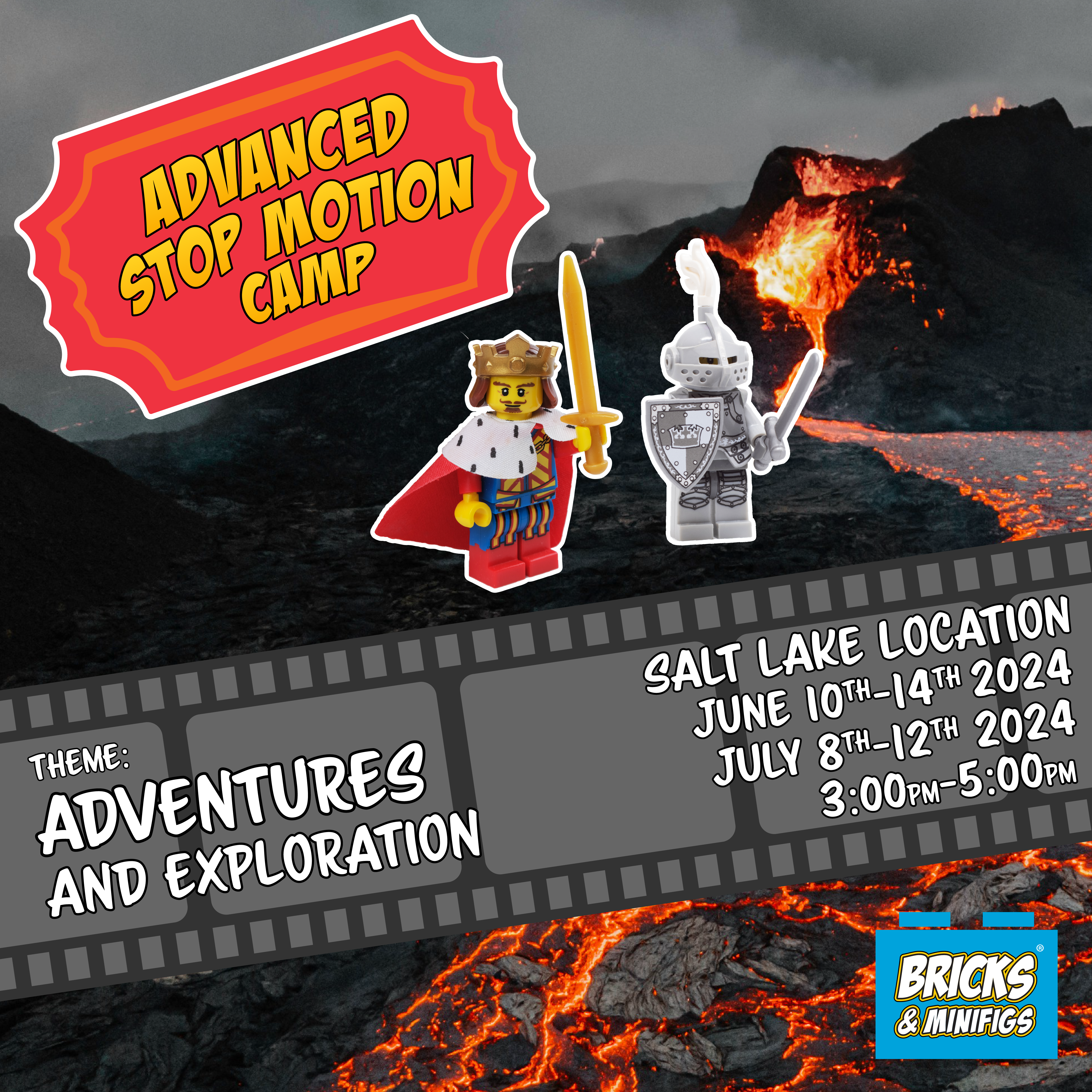 Advanced Stop Motion Camp: Summer 2024 - Adventures and Exploration (June 10-14 2024, 3:00 - 5:00 pm, Salt Lake)