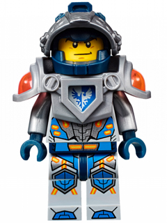 NEX010 Clay Moorington- Dark Blue Helmet, Flat Silver Visor, Flat Silver Armor