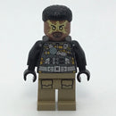 SH0891 Electro - Black and Dark Tan Outfit, Medium Brown Head