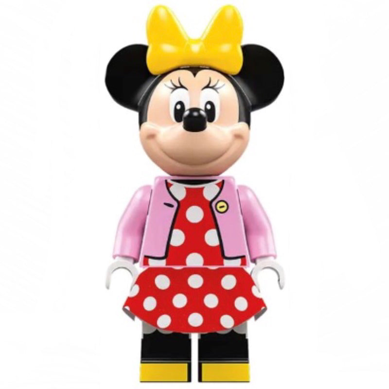 DIS089 Minnie Mouse - Bright Pink Jacket, Red Polka Dot Dress, Yellow Bow