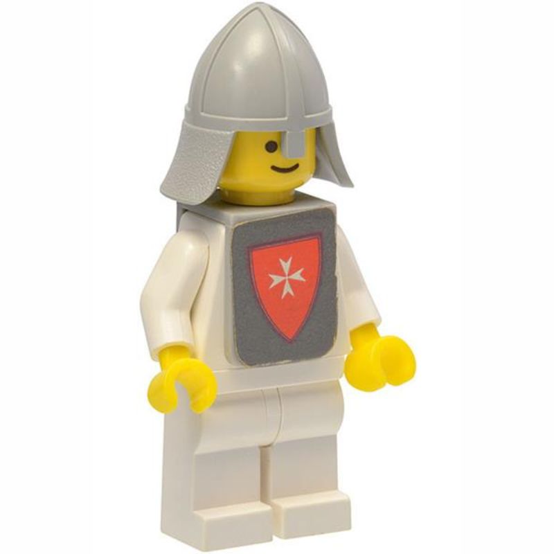 CAS084S Classic -  White - with Vest Stickers Yellow Castle Knight