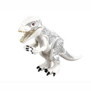 IndoRex01 White Dinosaur Indominus Rex with Dark Bluish Gray Spots