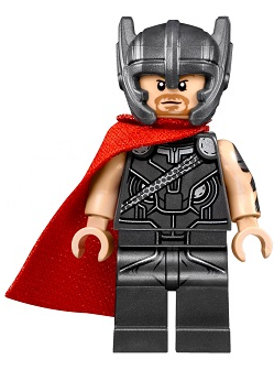 SH0409  Thor - Red Cape, Helmet