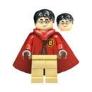 HP427 Harry Potter - Dark Red Quidditch Uniform with Hood and Cape, Tan Legs
