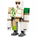 MIN082 Iron Golem - Brick and Pin Arm Attachments, Dark Bluish Gray Feet (Hinge Plate with 9 Teeth)