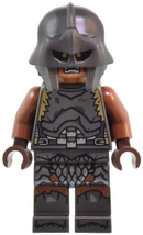 LOR134 Orc - Medium Nougat Head, Pearl Dark Gray Armor and Helmet