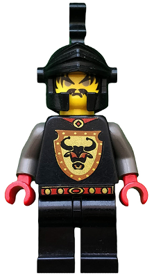 CAS248 Knights Kingdom I - Cedric the Bull (Robber Chief), Black Dragon Helmet