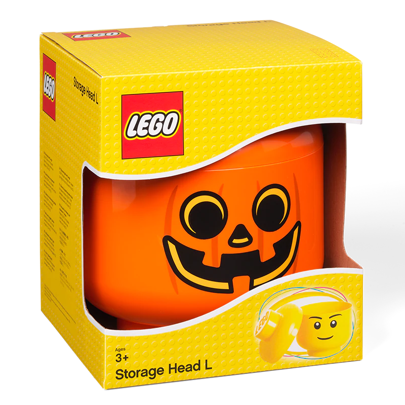 40321729 LEGO Storage Head Large - Pumpkin