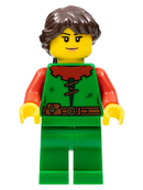 CAS558 Forestwoman - Red, Ponytail