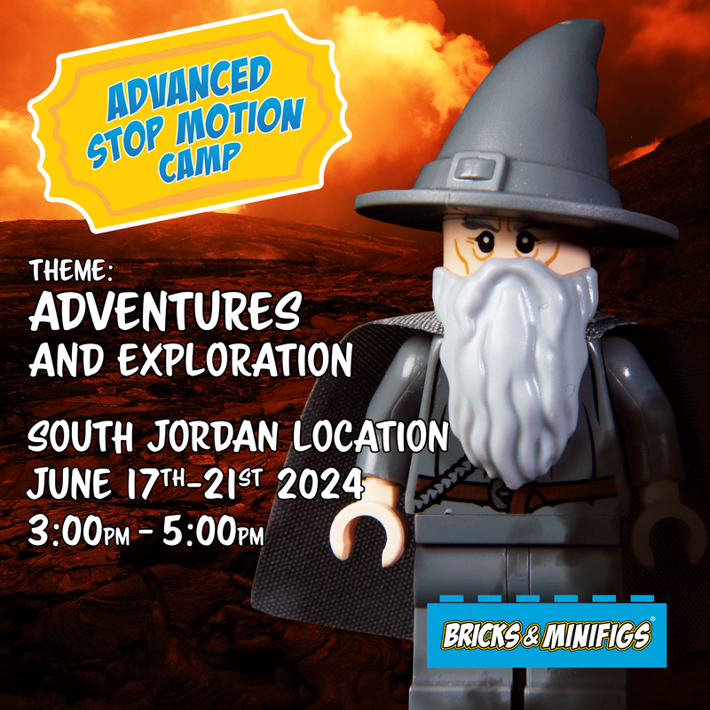 Advanced Stop Motion Camp: Summer 2024 - Adventures and Exploration (June 17-21 2024, 3:00 - 5:00 pm, South Jordan)