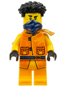 NJO0898: Arin - Tang Jacket, Dark Blue Bandana, Scabbard