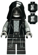 HP453 - Death Eater - Black Hood, Dark Bluish Gray Arms, Double Cheek Lines / Squinting Eyes