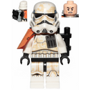 SW0961 Sandtrooper Squad Leader (Captain) - Orange Pauldron, Ammo Pouch, Dirt Stains, Survival Backpack