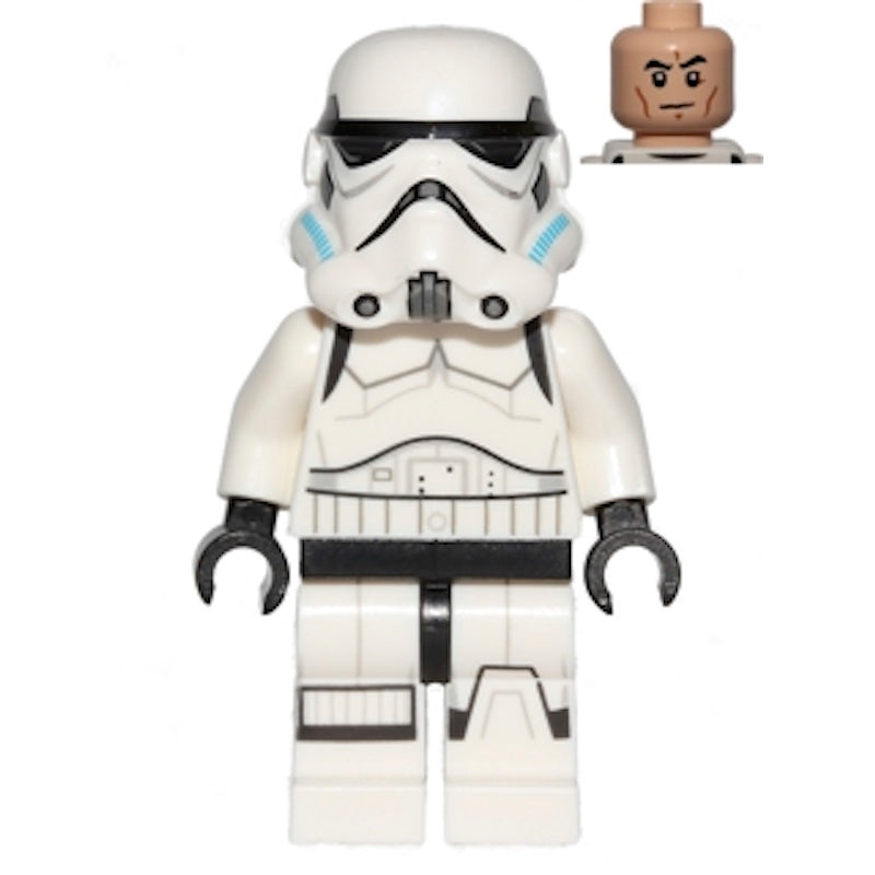 SW0617 Stormtrooper - Printed Legs, Dark Azure Helmet Vents, Frown