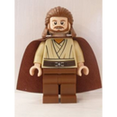 SW0322 Qui-Gon Jinn - Light Nougat Head, Reddish Brown Legs and Cape