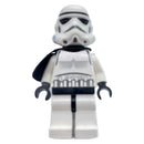 SW0271 Sandtrooper - Black Pauldron (Solid), Survival Backpack, No Dirt Stains, Helmet with Dotted Mouth Pattern and Solid Black Head