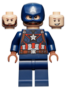 SH0736 Captain America - Dark Blue Suit, Reddish Brown Hands, Helmet