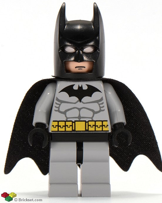 BAT001 - Batman, Light Bluish Gray Suit with Black Mask