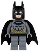 SH0089 Batman - Dark Bluish Gray Suit, Gold Belt, Dark Bluish Gray Hands