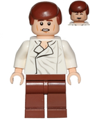 SW0612 Han Solo, Reddish Brown Legs without Holster Pattern, Dual Sided Head, Cheek Lines
