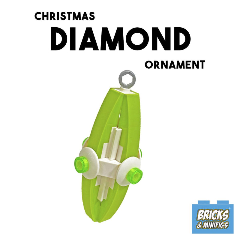 Christmas Diamond Ornament - Lime