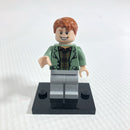HP089 Arthur Weasley, Sand Green Open Jacket, Light Bluish Gray Legs