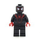 SH0855 Spider-Man (Miles Morales) - Dark Bluish Gray Webbing on Head, Red Hands