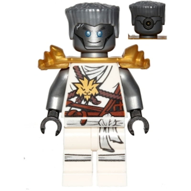 NJO306 Zane (Honor Robe) - Day of the Departed, Hair, Pearl Gold Shoulder Armor