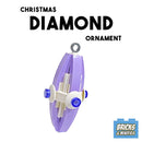 Christmas Diamond Ornament - Lavender