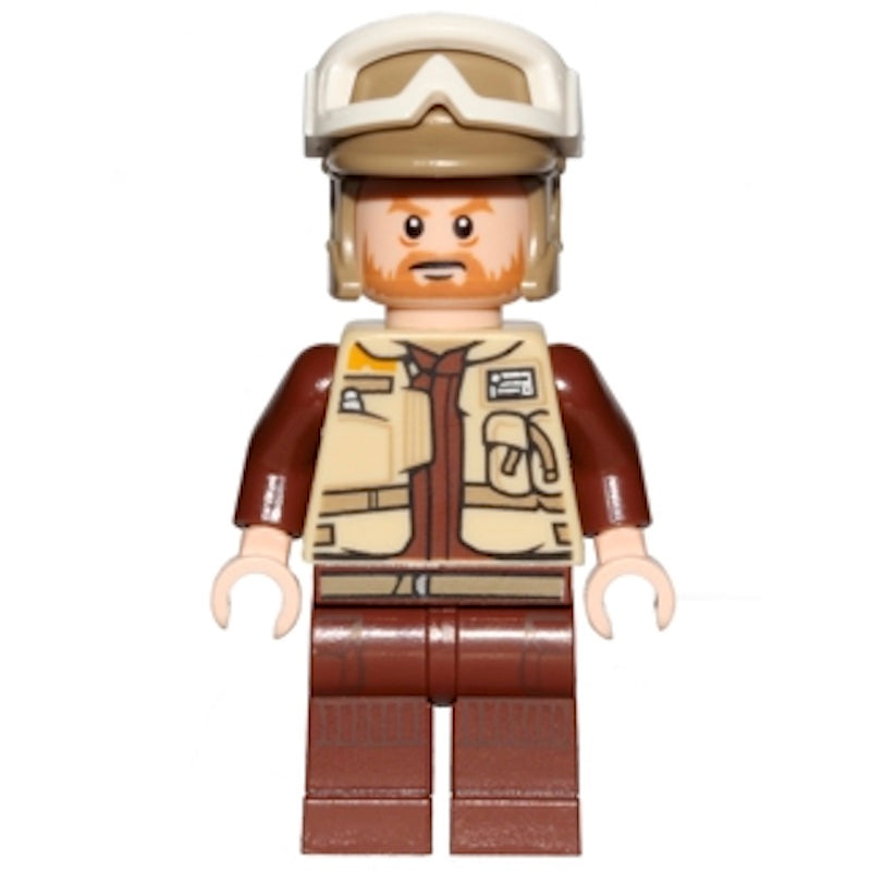 SW0804 Rebel Trooper, Goggles, Dark Tan Helmet, Brown Beard (Corporal Rostok)