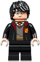 HP333 Harry Potter, Gryffindor Robe Open, Black Medium Legs