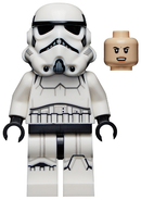 SW1168 Imperial Stormtrooper - Female, Dual Molded Helmet with Gray Squares on Back, Light Nougat Head, Angry Smile