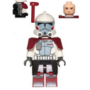 SW0377 Clone ARC Trooper Hammer, Rancor Battalion (Phase 1) - Dark Red Cloth Pauldron, Black Cloth Kama, Large Eyes