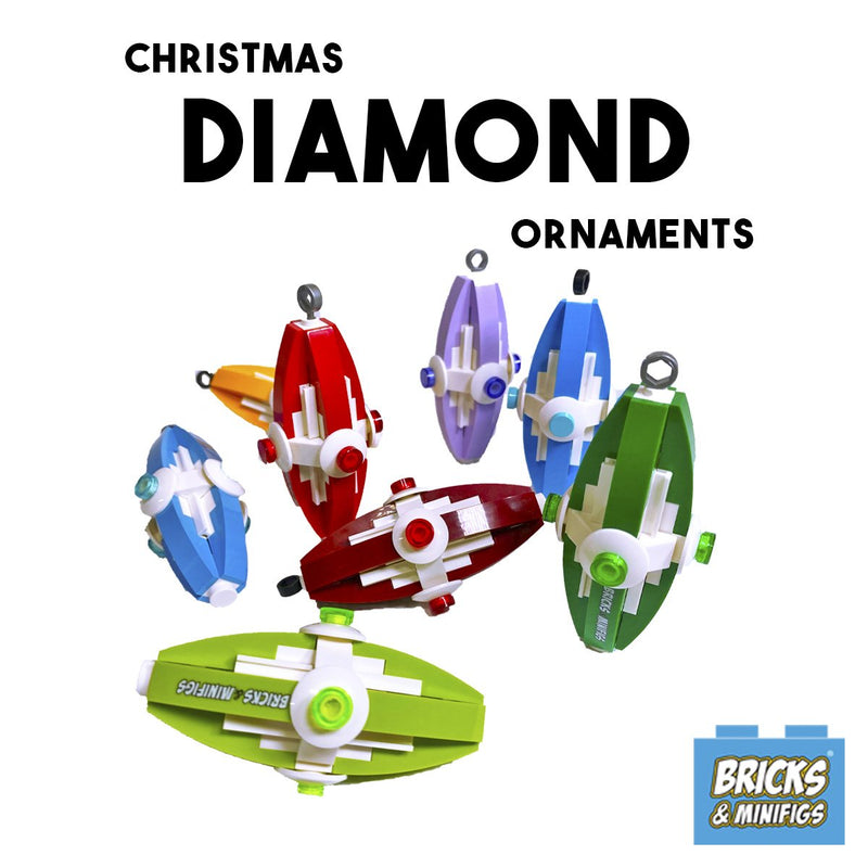 Christmas Diamond Ornament - Lime
