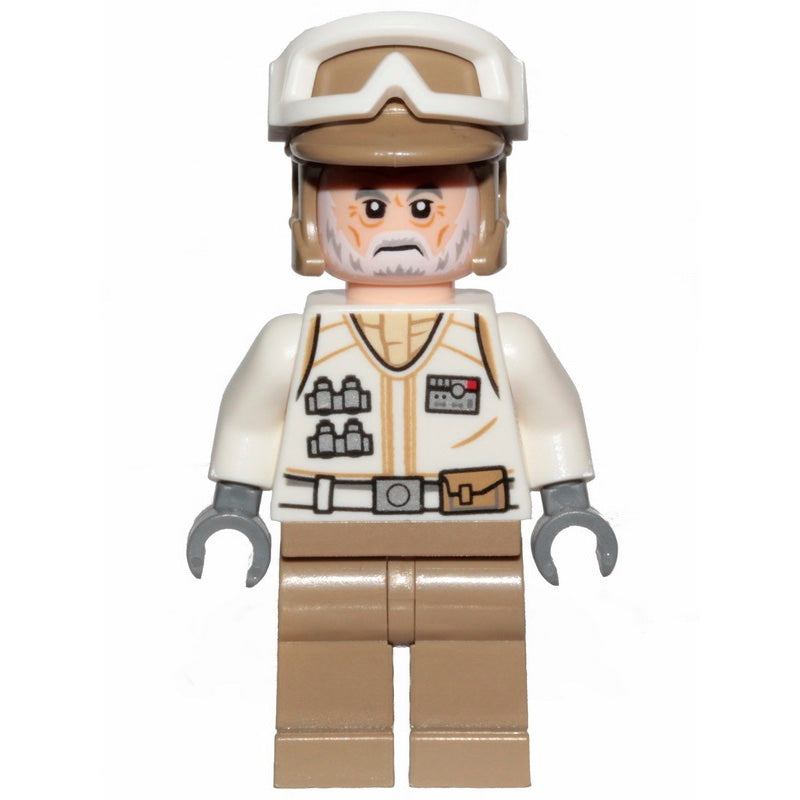 SW1015 Hoth Rebel Trooper White Uniform, Dark Tan Legs (Frown)