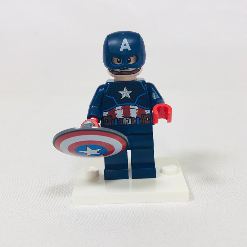 SH686 -  Captain America - Dark Blue Suit, Red Hands, Helmet